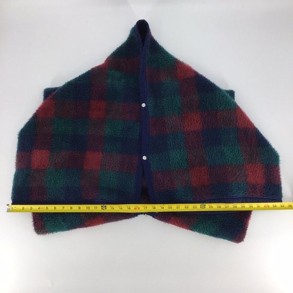 Biederlack Bedding Vtg Biederlack Aurora Cuddle Wrap Check Green